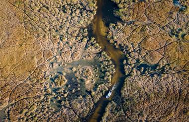 Aerial Landscape Okavango