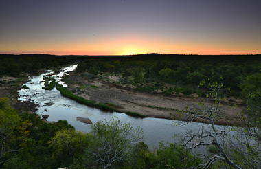 Mutale river at sunset