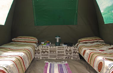 Inside of Tent