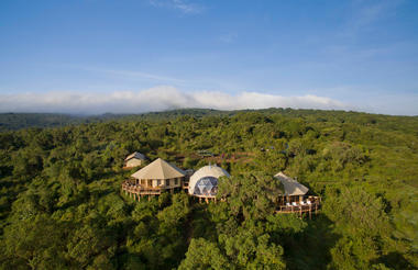 The Highlands - Aerial View of Main Area and Camp