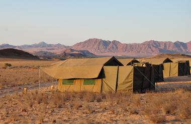 Namibia Tracks & Trails luxury mobile camp set up