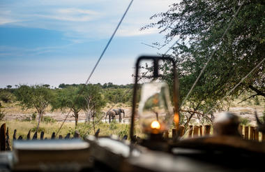 View from Tuskers Bush Camp Lounge