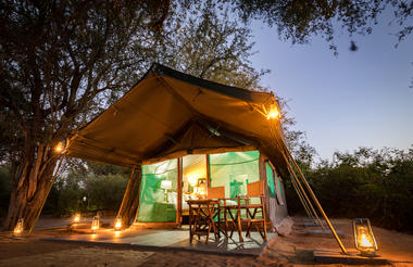 Tents at Tuskers Bush Camp