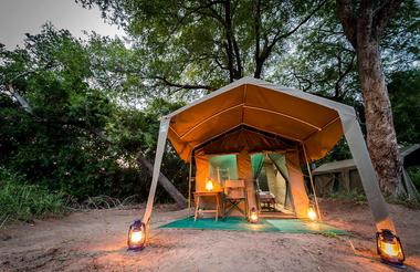 Xobega Island guest tent exterior