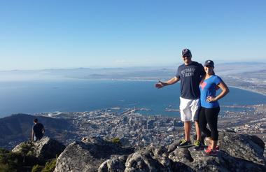 Jay and Jessica Visiting Table Mountain