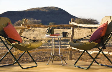 Okonjima Plains Camp Standard Room Verandah 