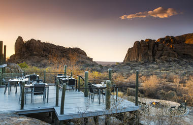 Outer dining deck