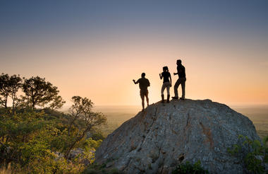 Romantic mountain view of Phinda