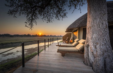 Lion Camp  -  Suite Deck sunset