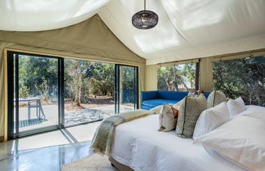 Inside of Family Luxury Safari Tent 