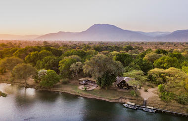 Chiawa Camp - camp at sunset