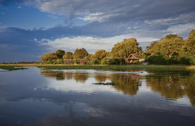 Lodge view from across the Khwai River