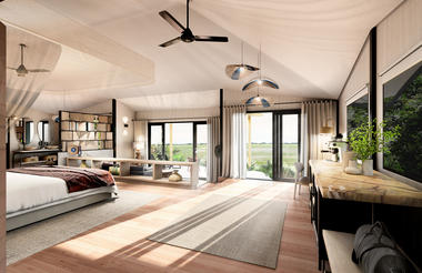 Kwestani Camp Room Entrance (Render)