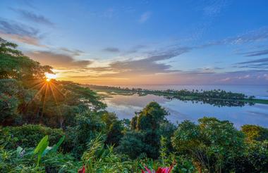 Sunrise in Corcovado National Park on the Osa Peninsula, Costa Rica
