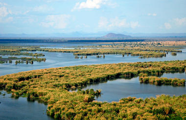 Arial view of Shire River