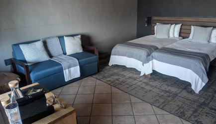 Family room with sleeper couch
