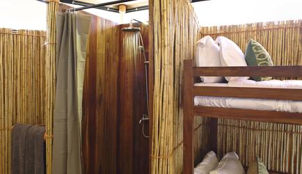 Family Tent - second bedroom and shower