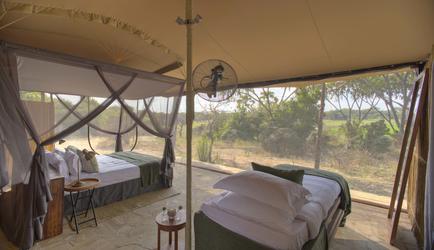 Guest tent - Twin room set-up