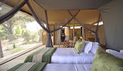Guest tent - Twin room set-up