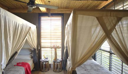 Jabali Privatge House Twin Bedroom Setup