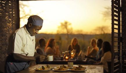 Chef Preparing Dinner on the Veranda
