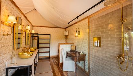 Family Tent bathroom