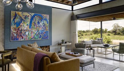 Lion Sands Ivory Lodge - Suite - Private Lounge