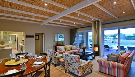 Lounge with fireplace