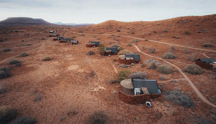 Birdeye view on tents