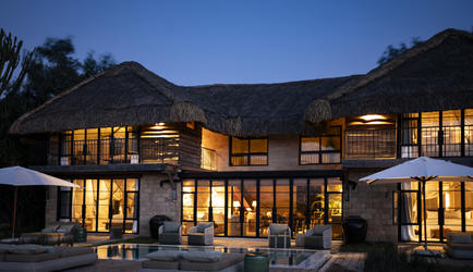 Segera House at night