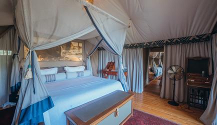 Mara Expedition Camp - Family Tent ain Bedroom