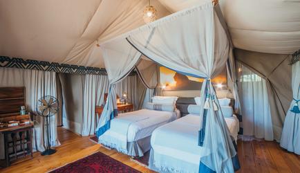 Mara Expedition Camp - Family Tent second bedroom