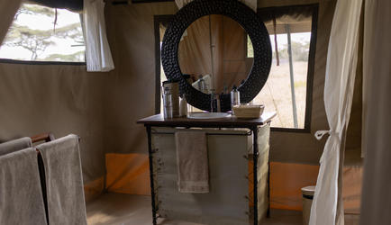 Serengeti North Wilderness Camp - bathroom