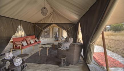 Family Tent Lounge Area