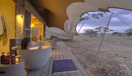 Tent and Bathroom External View
