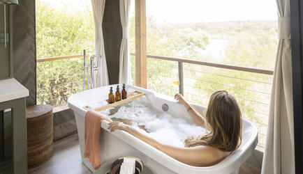 Simbavati Hilltop Lodge Bathroom View 