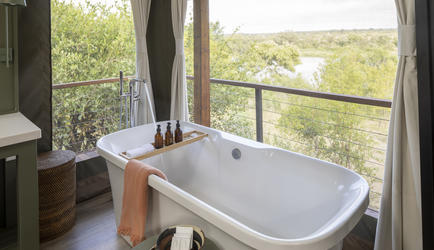 Simbavati Hilltop Lodge Bathroom View 