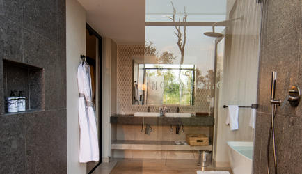 Indoor/Outdoor Shower