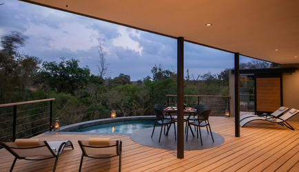 View from shared patio