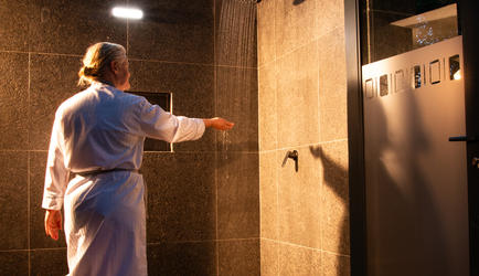 Indoor/Outdoor Shower