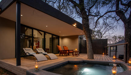 Nyala Suite Patio and pool