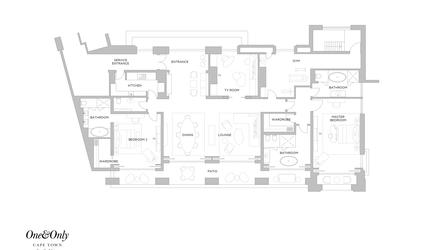 Presidential suite Floor Plan