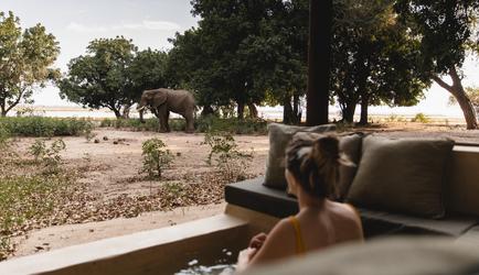 Chiawa Camp T1-8 plunge pool bench wallow