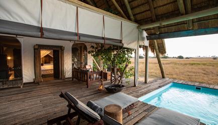 Selinda Camp guest suite private plunge pool