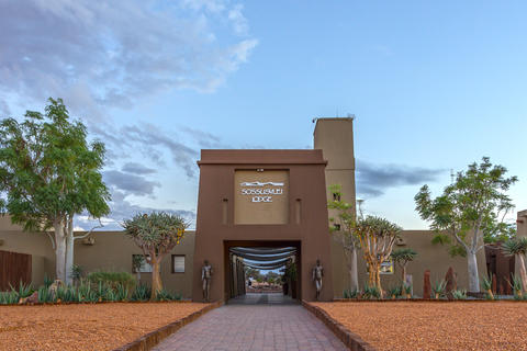 Eingang der Sossusvlei Lodge