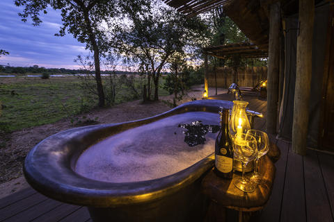 Bubble bath with a view