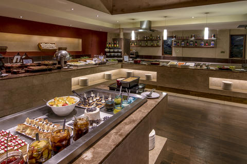 Live cooking counter and dispalys