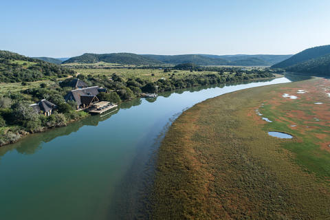 Luftaufnahme von River Lodge und Bushmans River