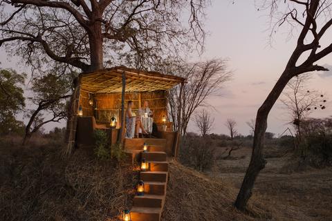 We are able to do romantic private dinners on our anthill lookout