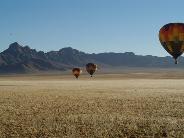 Fahrt mit dem Heißluftballon